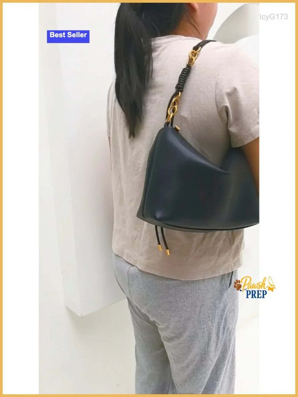 Women's Vegan Leather Hobo Shoulder Bag with Two Straps